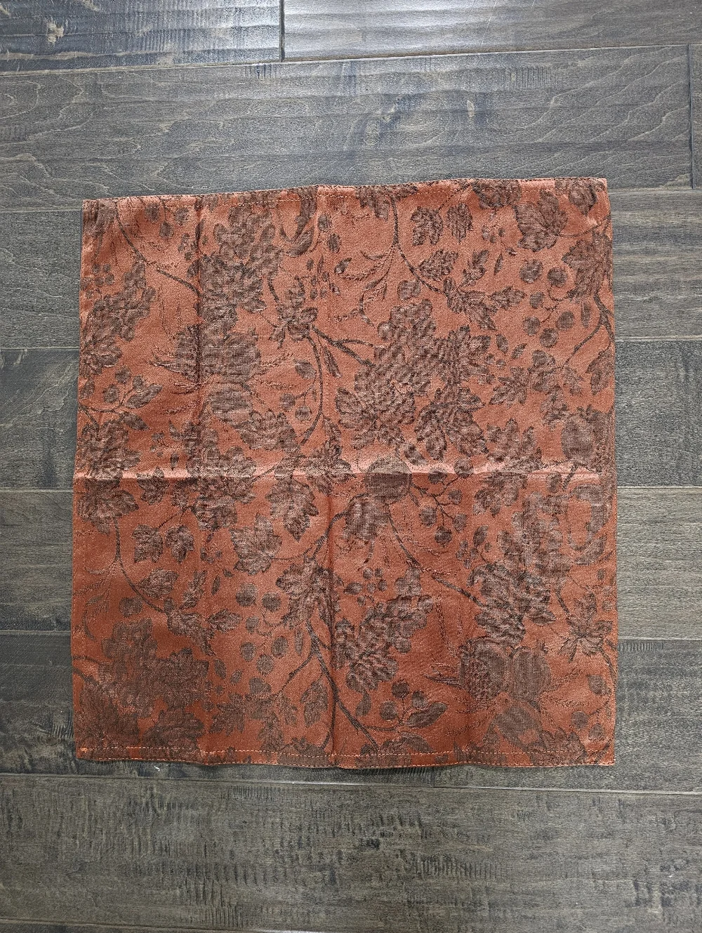 Rare & Vintage Lauren Ralph Lauren Campbell Jacquard Rust Copper Napkins (8)